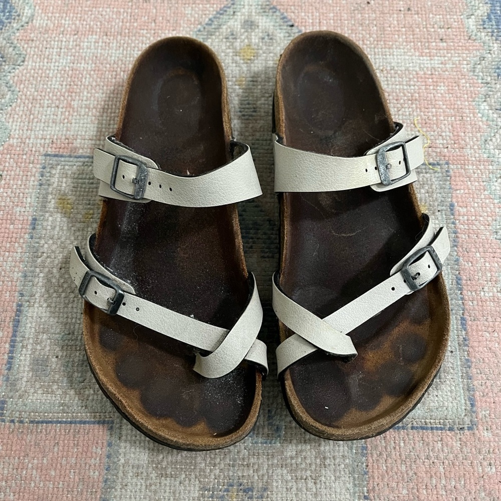 Birkenstock Mayari Beige Sandals - Size 39